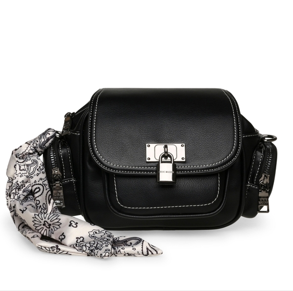 Steve Madden Crossbody Handbag with Scarf Accent - Picture 6 of 6